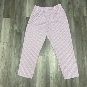 Nasty Gal lavender plaid pants